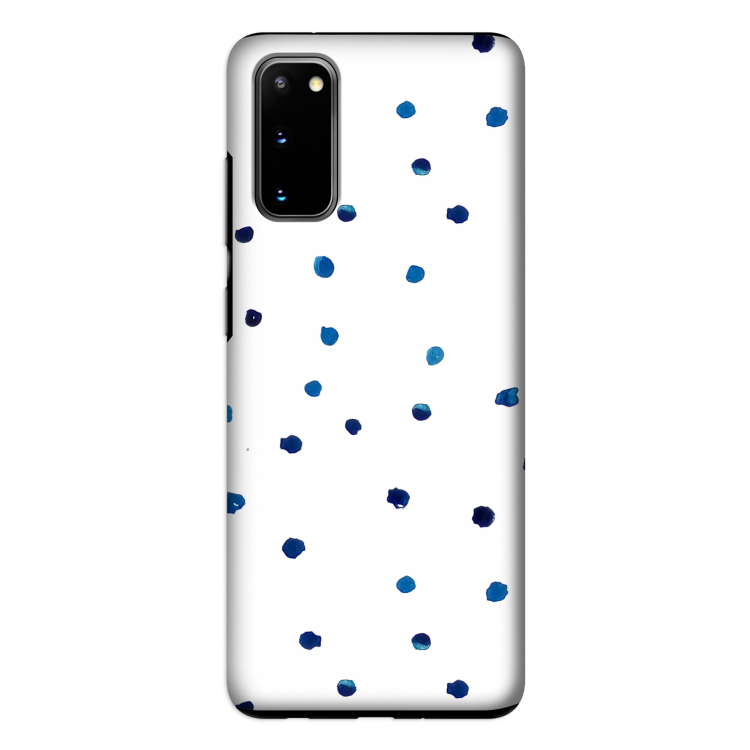 Blauwe stippen: Samsung Galaxy S20 Tough Case