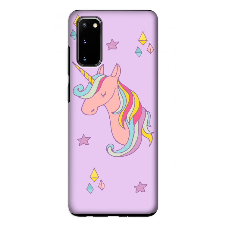 Roze eenhoorn: Samsung Galaxy S20 Tough Case