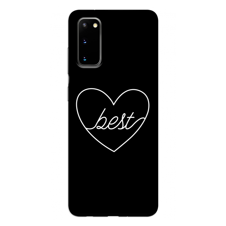 Best heart black: Samsung Galaxy S20 Tough Case
