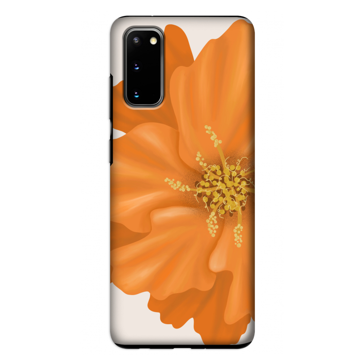 Orange Ellila flower: Samsung Galaxy S20 Tough Case