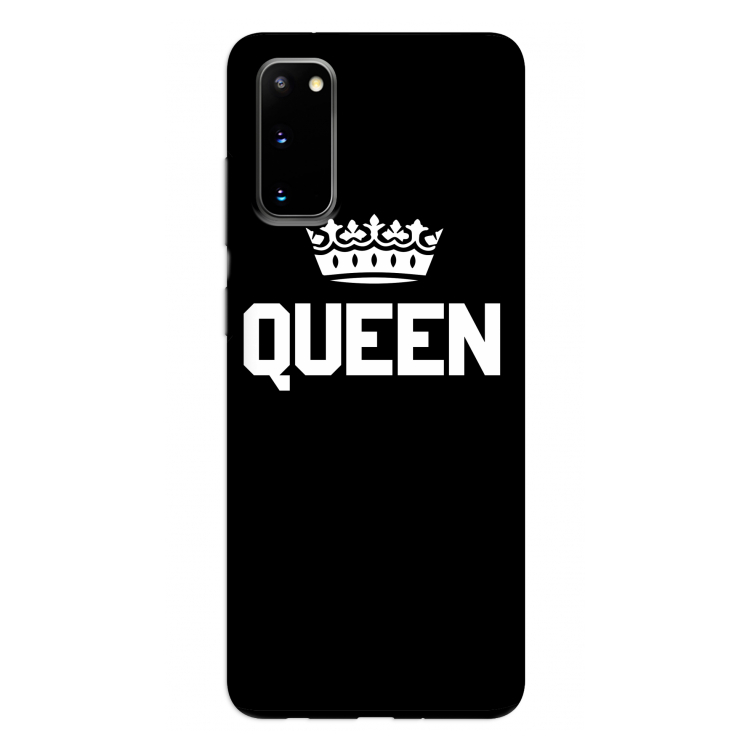 Queen zwart: Samsung Galaxy S20 Tough Case