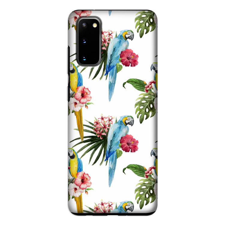 Kleurrijke papegaaien: Samsung Galaxy S20 Tough Case