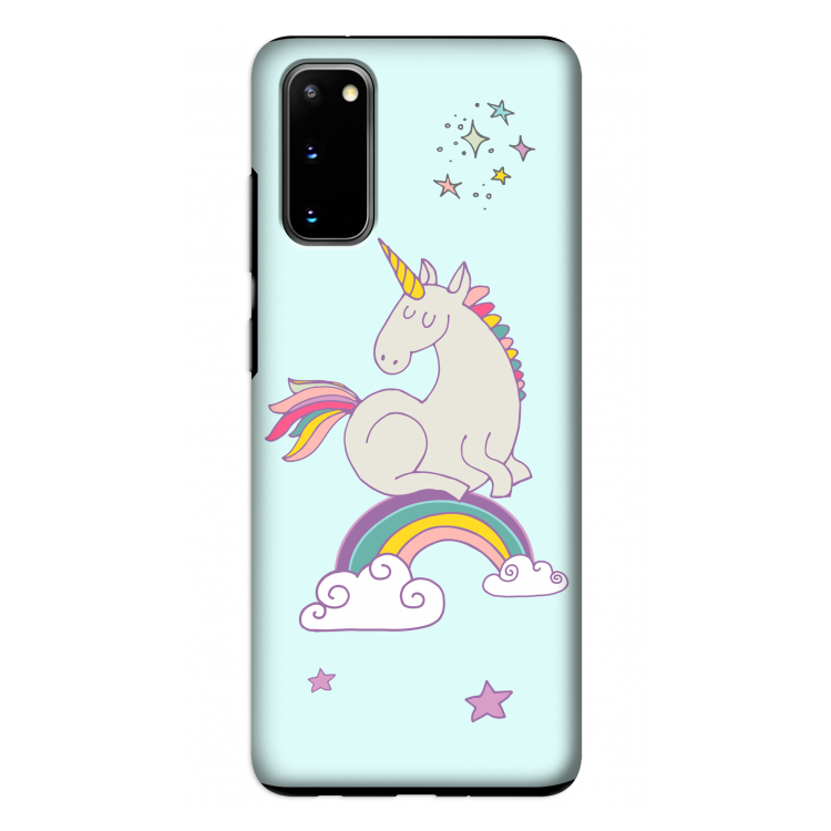 Regenboog eenhoorn: Samsung Galaxy S20 Tough Case