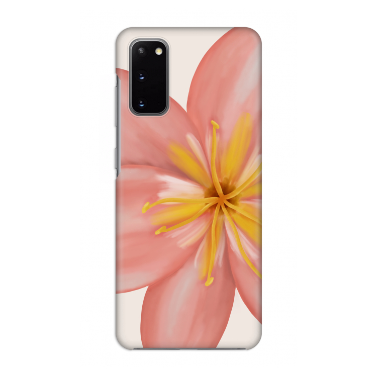 Pink Ellila Flower: Volledig geprint Samsung Galaxy S20 Hoesje