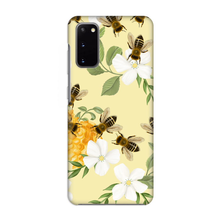 No flowers without bees: Volledig geprint Samsung Galaxy S20 Hoesje