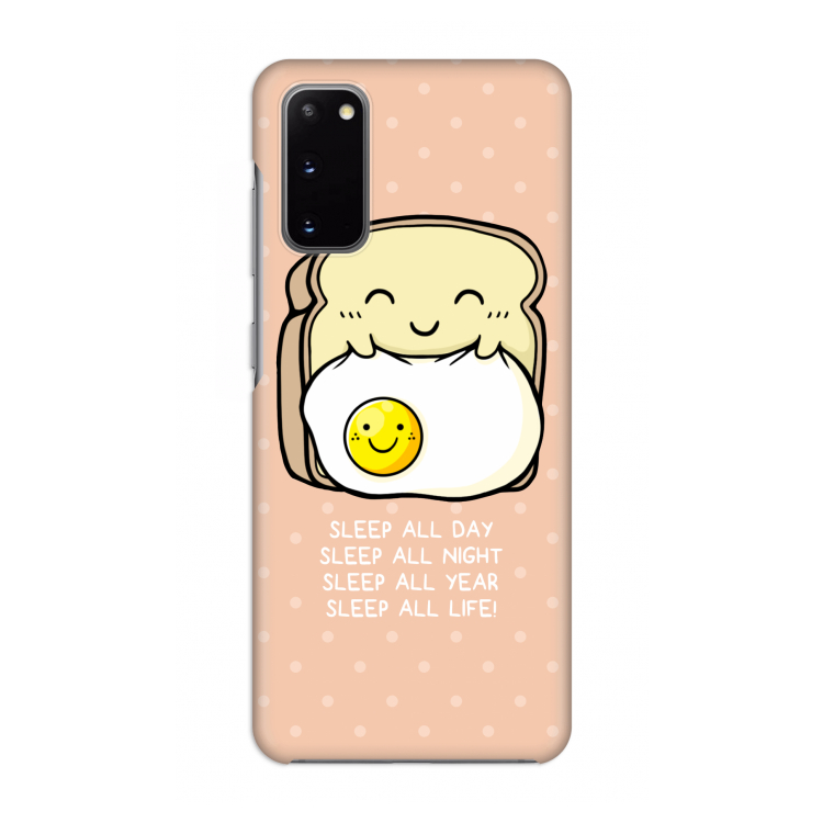 Sleep All Day: Volledig geprint Samsung Galaxy S20 Hoesje
