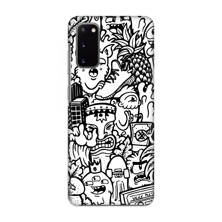 Vexx Mixtape #2: Volledig geprint Samsung Galaxy S20 Hoesje
