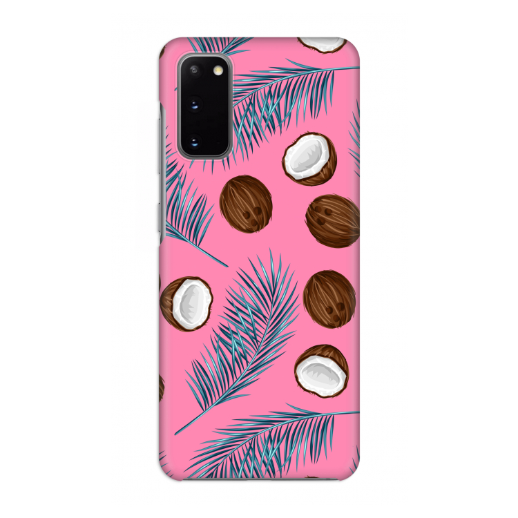 Kokosnoot roze: Volledig geprint Samsung Galaxy S20 Hoesje