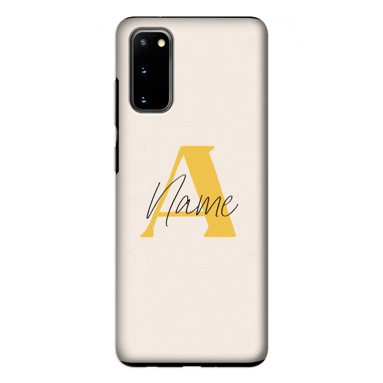Amber Script: Samsung Galaxy S20 Tough Case