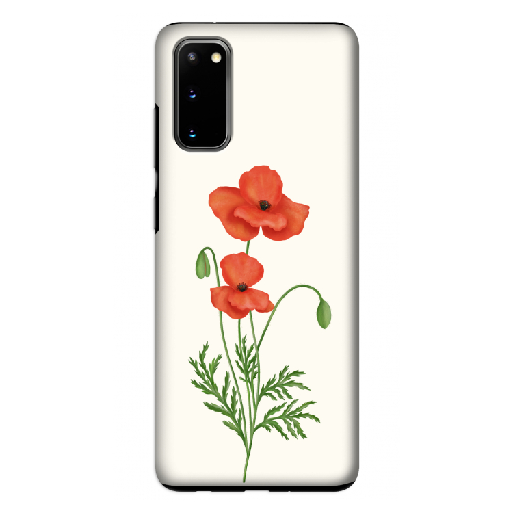 Red poppy: Samsung Galaxy S20 Tough Case