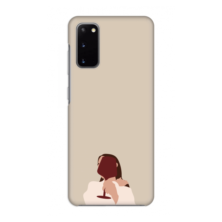 I drink wine: Volledig geprint Samsung Galaxy S20 Hoesje