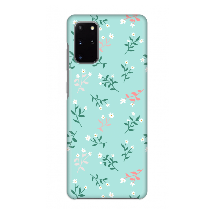 Small white flowers: Volledig geprint Samsung Galaxy S20 Plus Hoesje