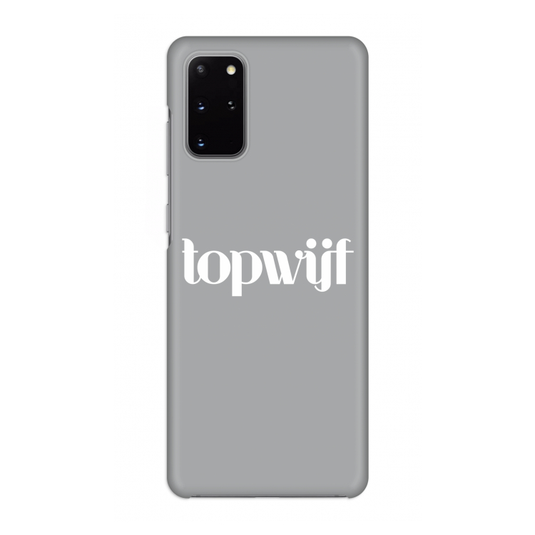 Topwijf Grijs Wit: Volledig geprint Samsung Galaxy S20 Plus Hoesje