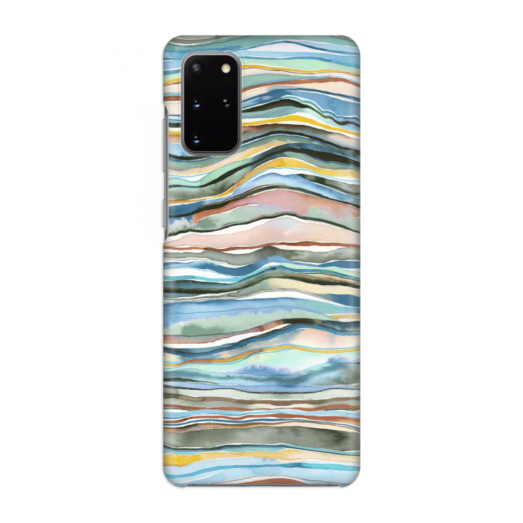 Watercolor Agate: Volledig geprint Samsung Galaxy S20 Plus Hoesje