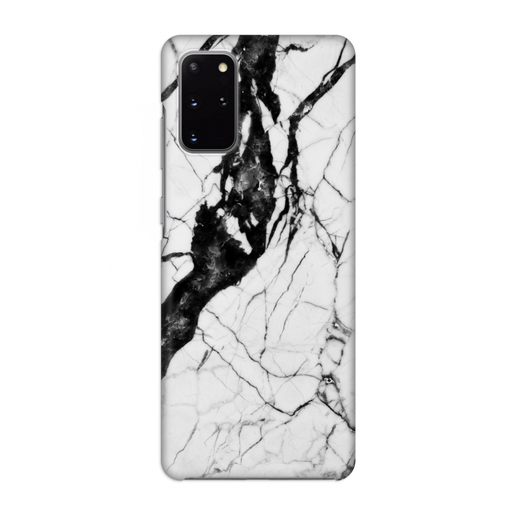 Witte marmer 2: Volledig geprint Samsung Galaxy S20 Plus Hoesje