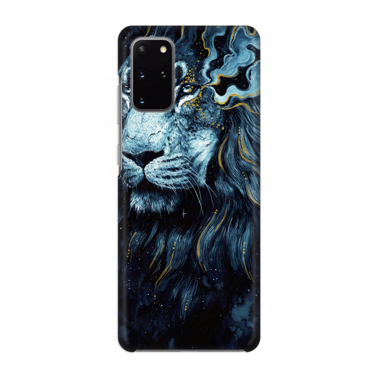 Darkness Lion: Volledig geprint Samsung Galaxy S20 Plus Hoesje