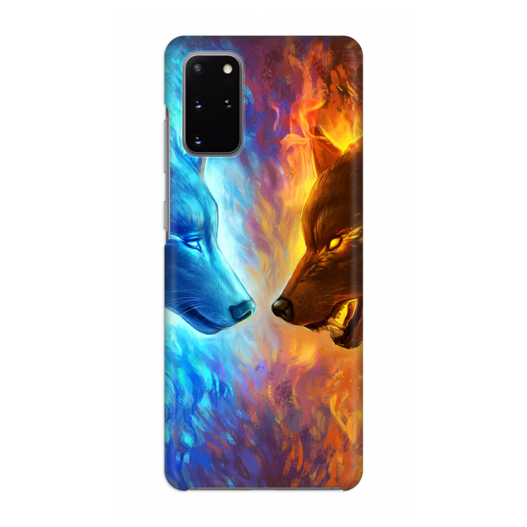 Fire & Ice: Volledig geprint Samsung Galaxy S20 Plus Hoesje