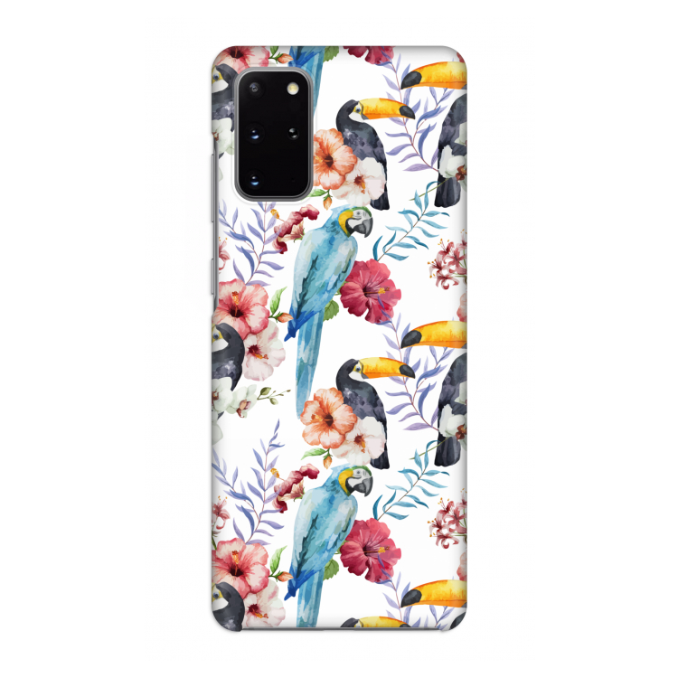 Bloemen tukan: Volledig geprint Samsung Galaxy S20 Plus Hoesje