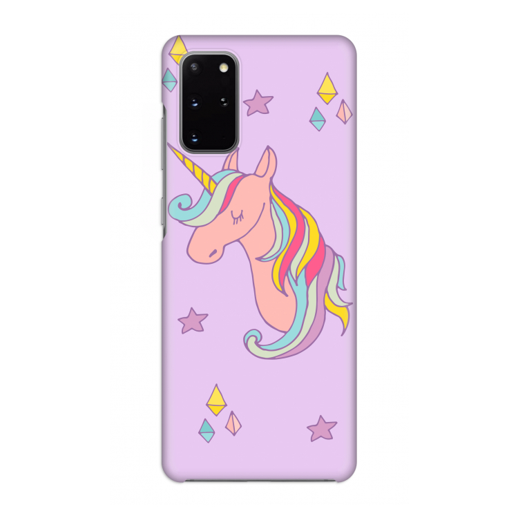 Roze eenhoorn: Volledig geprint Samsung Galaxy S20 Plus Hoesje