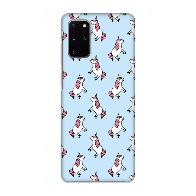 Eenhoorns overal: Volledig geprint Samsung Galaxy S20 Plus Hoesje