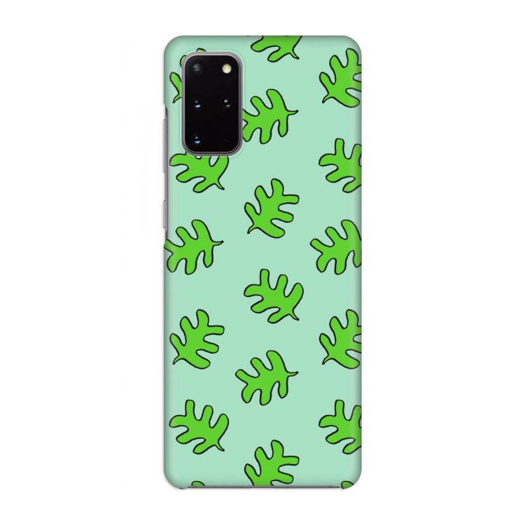 Groene blaadjes: Volledig geprint Samsung Galaxy S20 Plus Hoesje