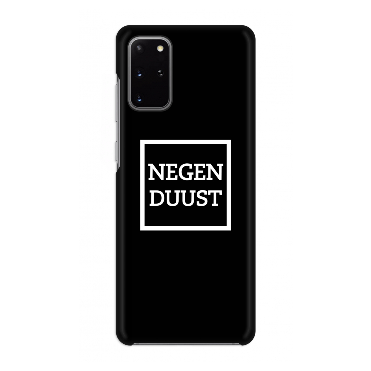 Negenduust black: Volledig geprint Samsung Galaxy S20 Plus Hoesje