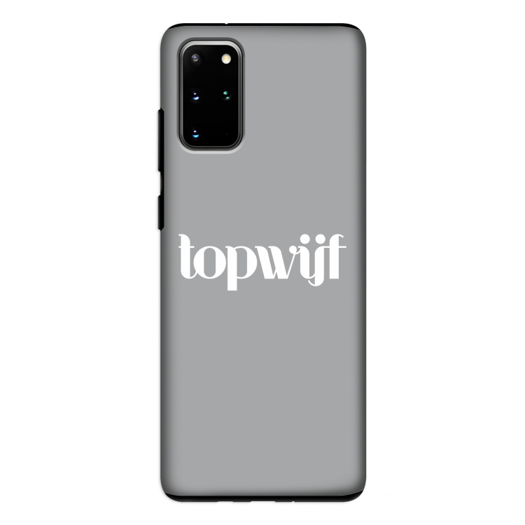 Topwijf Grijs Wit: Samsung Galaxy S20 Plus Tough Case
