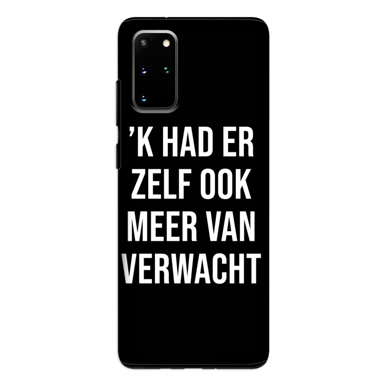 Meer verwacht - Zwart: Samsung Galaxy S20 Plus Tough Case