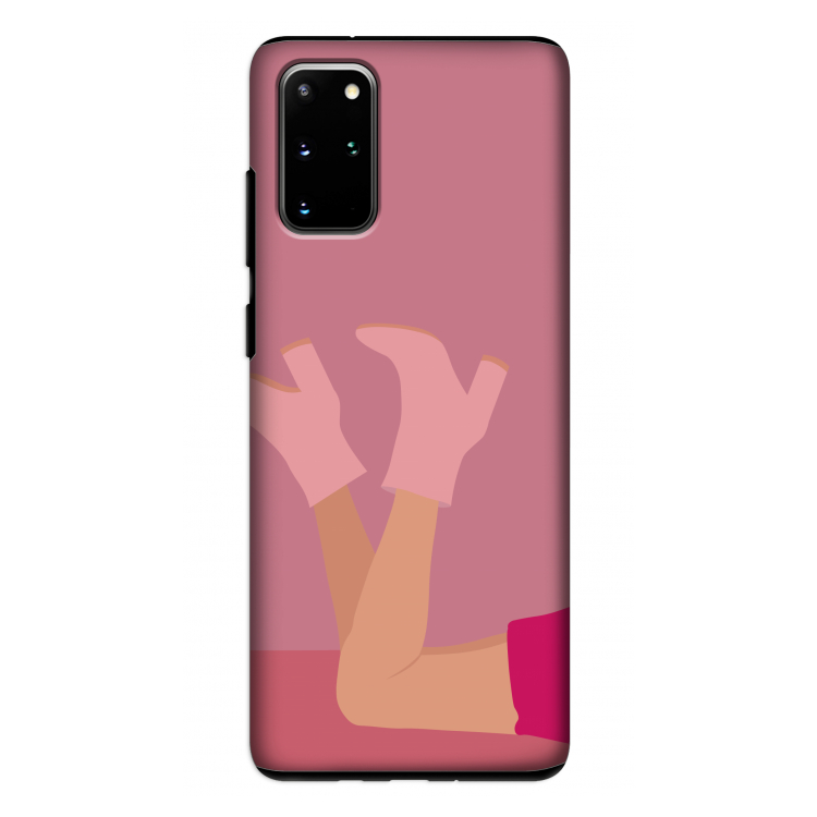 Pink boots: Samsung Galaxy S20 Plus Tough Case