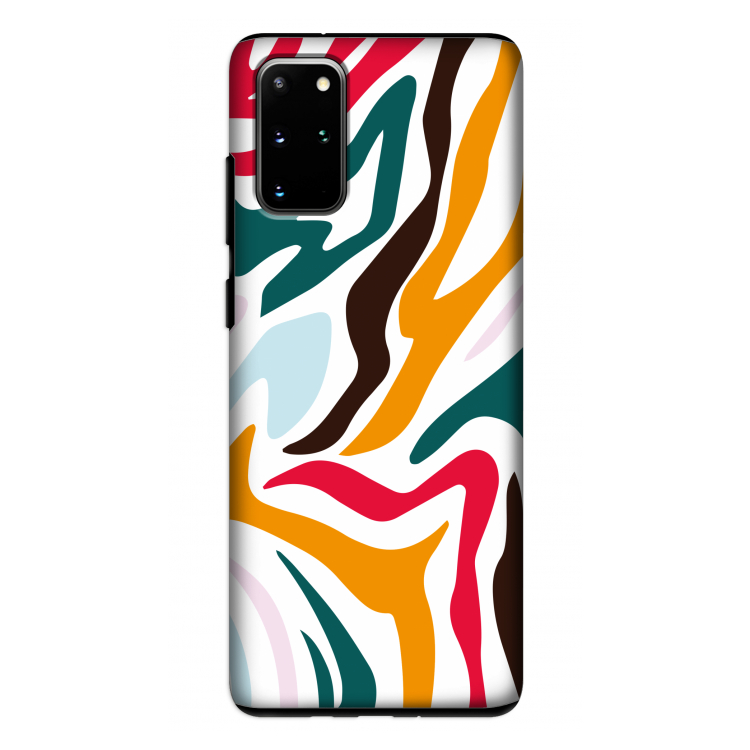 Colored Zebra: Samsung Galaxy S20 Plus Tough Case