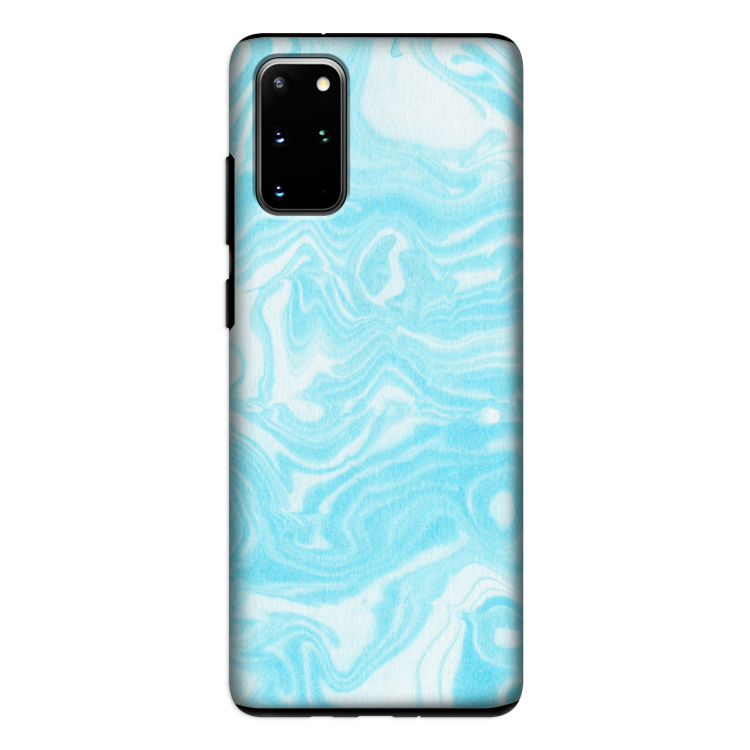 Waterverf blauw: Samsung Galaxy S20 Plus Tough Case