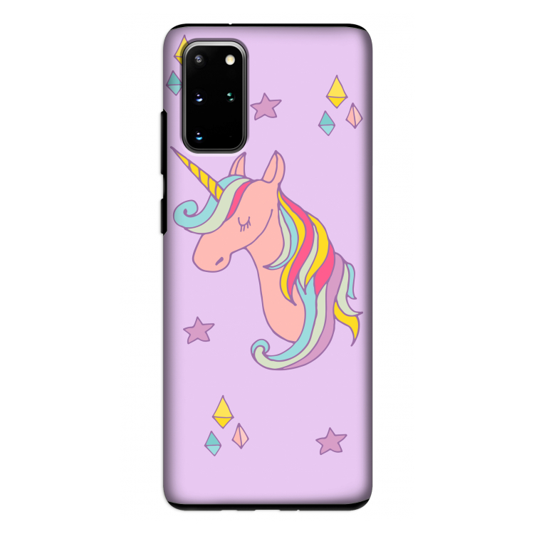 Roze eenhoorn: Samsung Galaxy S20 Plus Tough Case