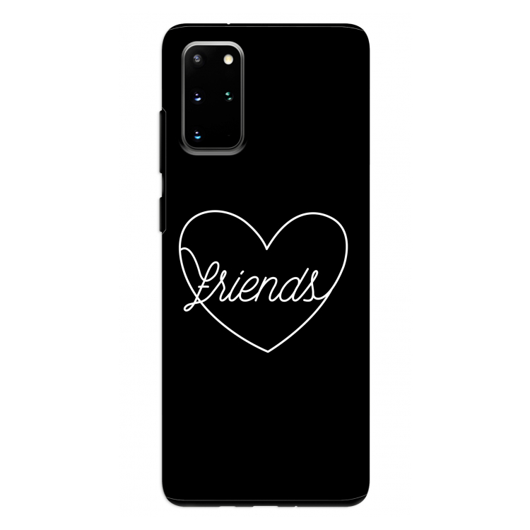 Friends heart black: Samsung Galaxy S20 Plus Tough Case