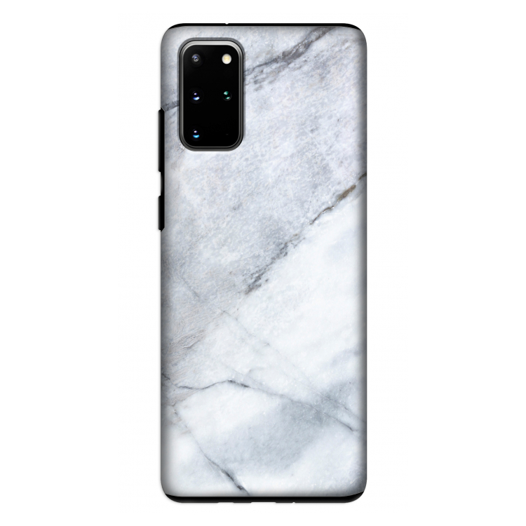 Witte marmer: Samsung Galaxy S20 Plus Tough Case