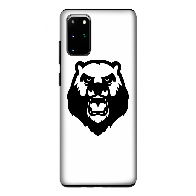 Angry Bear (white): Samsung Galaxy S20 Plus Tough Case