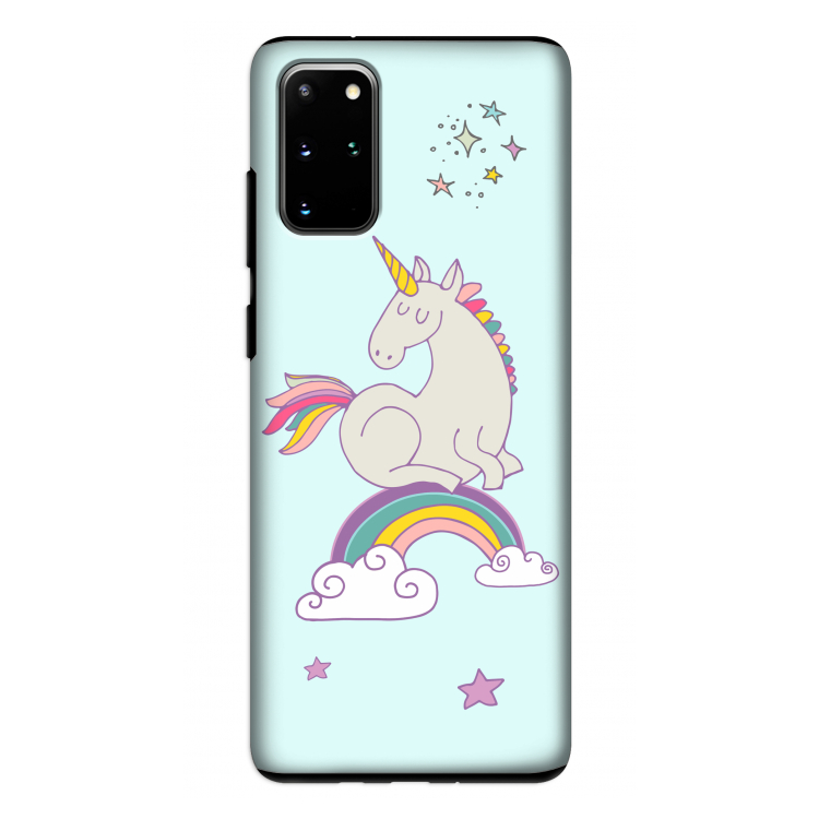 Regenboog eenhoorn: Samsung Galaxy S20 Plus Tough Case
