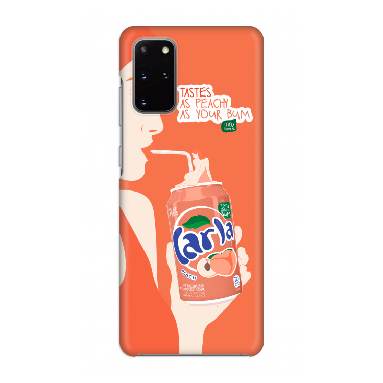 Peach please!: Volledig geprint Samsung Galaxy S20 Plus Hoesje