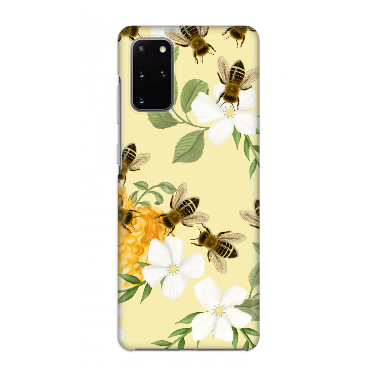 No flowers without bees: Volledig geprint Samsung Galaxy S20 Plus Hoesje