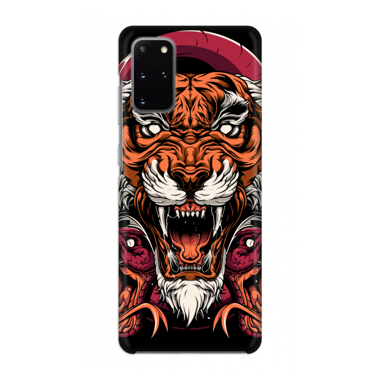 Tiger and Rattlesnakes: Volledig geprint Samsung Galaxy S20 Plus Hoesje