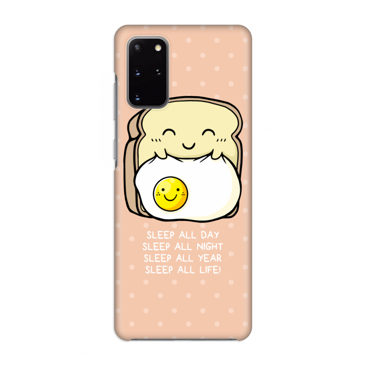 Sleep All Day: Volledig geprint Samsung Galaxy S20 Plus Hoesje