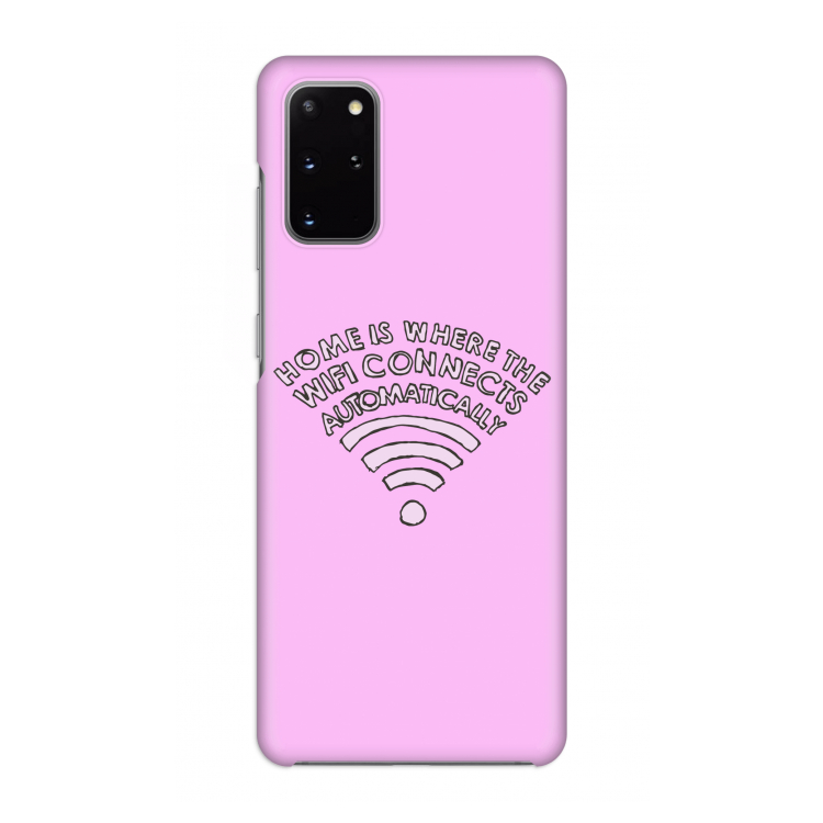 Home Is Where The Wifi Is: Volledig geprint Samsung Galaxy S20 Plus Hoesje