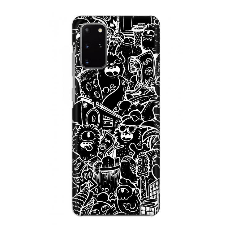 Vexx Black City : Volledig geprint Samsung Galaxy S20 Plus Hoesje