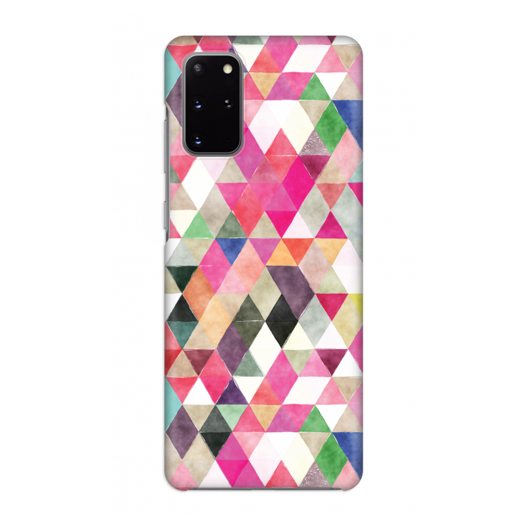 Gekleurde driehoekjes: Volledig geprint Samsung Galaxy S20 Plus Hoesje