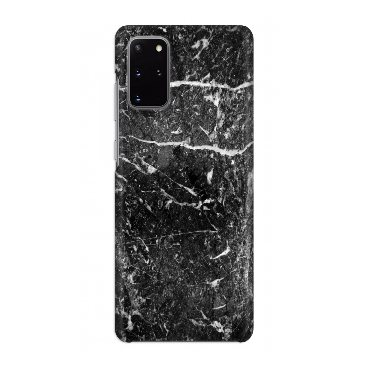 Zwart marmer: Volledig geprint Samsung Galaxy S20 Plus Hoesje