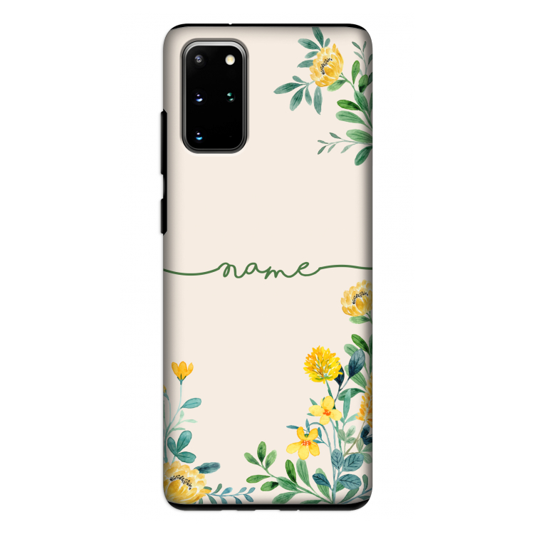 Gele bloemen: Samsung Galaxy S20 Plus Tough Case
