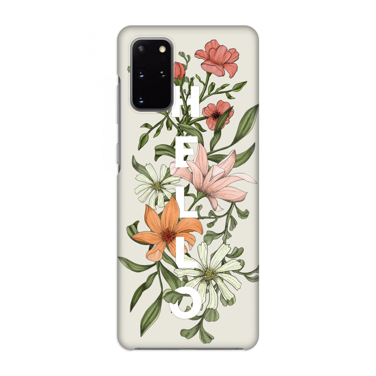 Hello bloemen: Volledig geprint Samsung Galaxy S20 Plus Hoesje