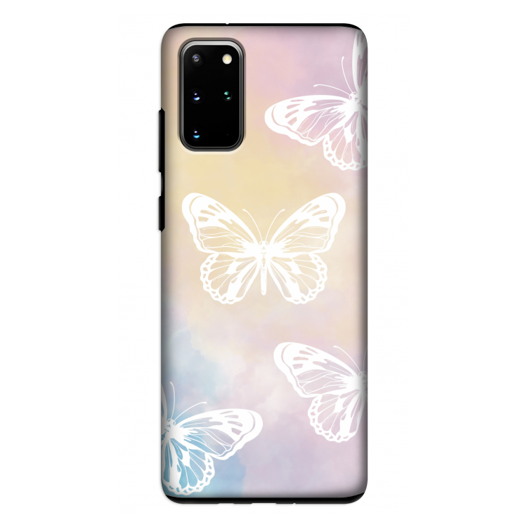 White butterfly: Samsung Galaxy S20 Plus Tough Case