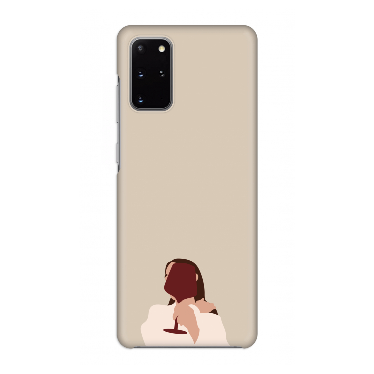 I drink wine: Volledig geprint Samsung Galaxy S20 Plus Hoesje