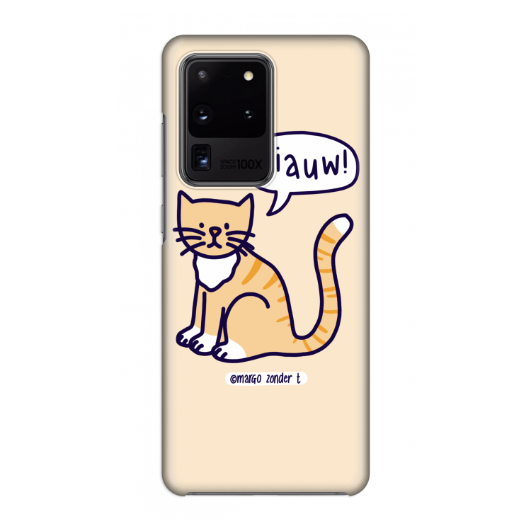 Miauw: Volledig geprint Samsung Galaxy S20 Ultra Hoesje