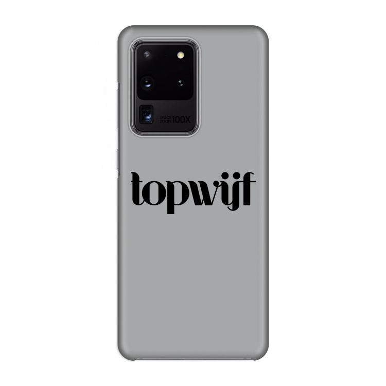 Topwijf Grijs Zwart: Volledig geprint Samsung Galaxy S20 Ultra Hoesje